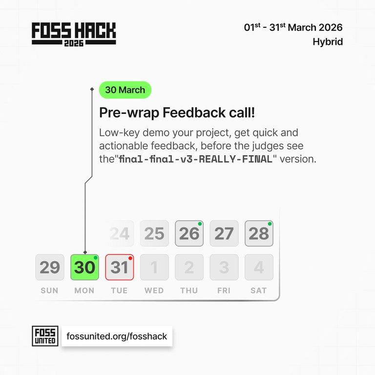 Pre-wrap Feedback Call